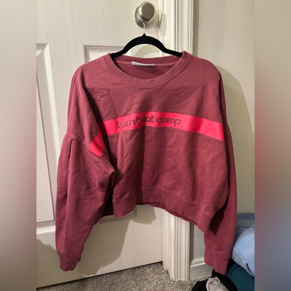 XXL Burn Boot  Camp Cropped Sweatshirt